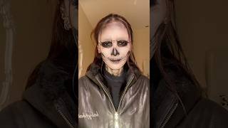 Tate Langdon makeup makeuptutorial makeuptransformation halloweenmakeup skullmakeup [upl. by Ahsieka]