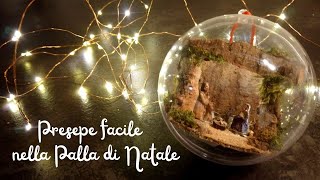 Presepe facile nella palla di natale 🎄 addobbi fai da te [upl. by Myriam]