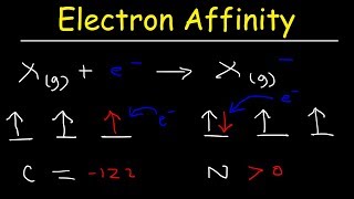 Electron Affinity Trend Basic Introduction Chemistry [upl. by Nilrah]