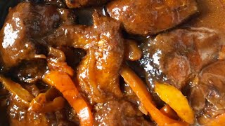 HOW TO COOK THE BEST BROWN STEW CHICKEN JAMAICAN STYLE RECIPE [upl. by Pulling136]