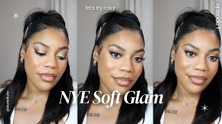 Soft glam NYE  Beginner Makeup [upl. by Barram]