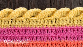 HOW to CROCHET a WAVY SHELL STITCH Border Edging for a Blanket Shawl or Scarf [upl. by Peterus583]