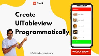 How to Create UITableview Programmatically in Swift [upl. by Aleka985]