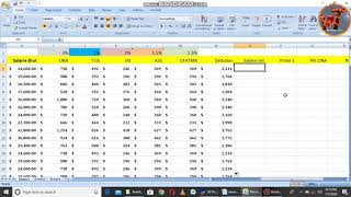 Calcul du salaire Net en Excel 2021 [upl. by Puiia]