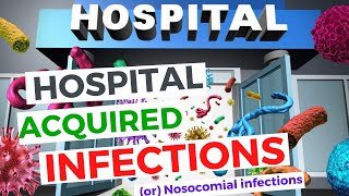 Hospital Acquired Infections Nosocomial Infections  UTI CLABSI HAP and SSI  Made Easy [upl. by Roselin243]