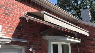 Motorized Retractable Awning Installation for Patio [upl. by Zzahc]