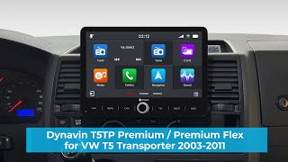 VW T5 Transporter Dynavin Android Radio Navi Einbau D9T5TP Premium  Premium Flex [upl. by Jeavons]