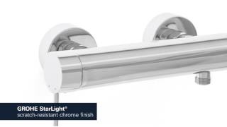 GROHE Essence WallMounted Shower Tap Integrated NonReturn Valve 33636001 [upl. by Nord]