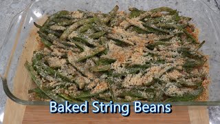 Italian Grandma Makes Baked String Beans Green Beans [upl. by Airogerg659]