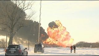 North Dakota Train Crash Residents Urged to Evacuate [upl. by Ylecara323]