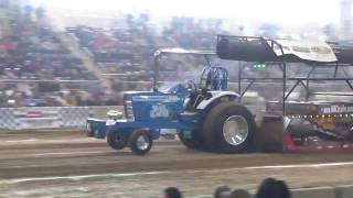 Nathan Graham quotThe Blue Reaperquot Mod Turbo tractor pull at the Keystone nationals [upl. by Marcoux]