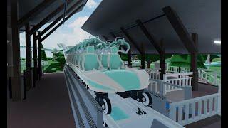 NEW ROLLER COASTER Extreme launch roller coaster in Theme Park Tycoon 2 TPT2 ROBLOX NEW [upl. by Zaob228]