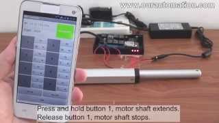 How to Remote Control Linear Actuator via Mobile Phone WiFi Controller [upl. by Ciro]