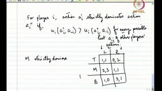 Mod02 Lec10 Strictly and Weekly Dominated Action [upl. by Aisatan]