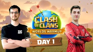 Worlds Warmup Day 1  Clash of Clans [upl. by Adniuqal]