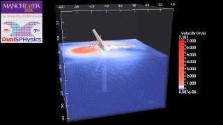 Submerged marine turbine with with DualSPHysics SPH on GPU [upl. by Mccallion108]