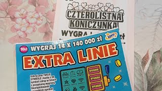 296 ZDRAPKA PREMIEROWA EXTRA LINIE EKSPRES LOSY CZTEROLISTNA KONICZYNKA [upl. by Lana]