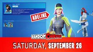 NEW SKIN Adeline September 26 Item Shop Slap Happy Emote is back 143 days Love Ranger [upl. by Felecia]