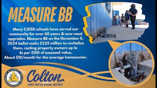 Bond Measure BB CJUSD [upl. by Ronile289]