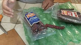 A Review on Praseks Family Smokehouse Pork and Beef Dry Sausage and Beef Sticks praseks elcampotx [upl. by Stich]