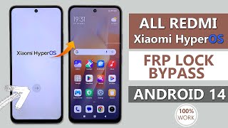 REDMI XIAOMI HYPEROS  ANDROID 14 BYPASS GOOGLE ACCOUNT FRP LOCK XIAOMI HYPEROS FRP BYPASS 2024 [upl. by Franchot]