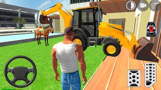 Indian Motorbike JCB and Horse in Open City Simulator  Android Gameplay [upl. by Leonard83]