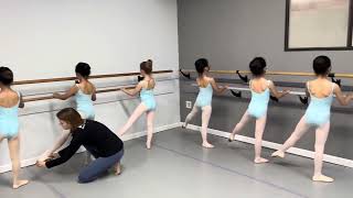 Regular ballet class for girl 78 years old  Vaganova training in California [upl. by Abraham]