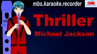 Thriller  Michael Jackson Flute Recorder Tutorial  How To Play [upl. by Arehahs]