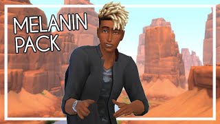 COOL DUDE MELANIN PACK  The Sims 4 Create A Sim [upl. by Fronia]