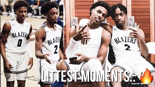 Bronny James And Zaire Wade Most LIT MOMENTS Being Teammates At Sierra Canyon [upl. by Bouchier399]