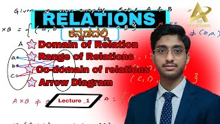 Relations in Kannada  PUC maths in Kannada  setsRealations  Akshay ES sir [upl. by Ajaj]