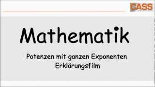 Potenzen mit ganzen Exponenten  Erklärungsfilm [upl. by Nanete95]