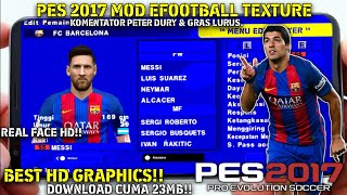 PES 2017 PSP MOD EFOOTBALL TEXTURE BEST GRAPHICS [upl. by Anaert]