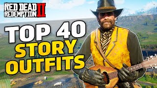 𝐑𝐞𝐝 𝐃𝐞𝐚𝐝 𝐑𝐞𝐝𝐞𝐦𝐩𝐭𝐢𝐨𝐧 𝟐  40 Story Mode Outfits By Subscribers PC with Photo Mode Highlights [upl. by Bland]