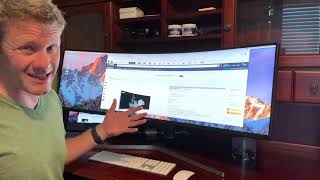 Samsung 49 inch Super Ultrawide Monitor Review  From a business  productivity view [upl. by Stepha909]