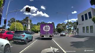 Driving Eastland to Templestowe via Maroondah Hwy Springvale Rd Eastern Fwy Middleborough Rd [upl. by Oisorbma201]