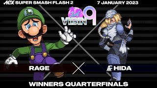 Rage Luigi vs HiDa Sheik  Winners Quarterfinals  Just Vibin 9 [upl. by Condon]