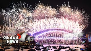 New Years 2024 Sydney Australia puts on stunning fireworks show [upl. by Koa918]