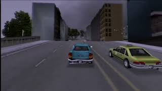 DreamShell ISO Loader  Grand Theft Auto III for Sega Dreamcast clouds and widescreen [upl. by Isdnyl703]