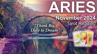 ARIES TAROT READING quotA BIG CHANGE FOR THE BETTERquot Aries November 2024 ariestarotreading [upl. by Linell]