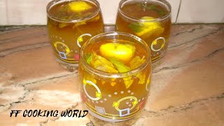 Honey with lemon mint tea  mint tea  Herbal tea  Weight loss drink [upl. by Nellahs764]