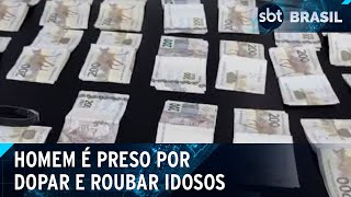 Falso cuidador de idosos é preso em São Paulo  SBT Brasil 210324 [upl. by Akimat]