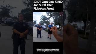 IDIOT Cops Gets FIRED And SUED After Ridiculous Arrest  First Amendment Audit 2024 shorts10 [upl. by Elora609]