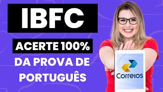 COMO GABARITAR PORTUGUÊS NA BANCA IBFC CORREIOS  Professora Pamba [upl. by Redyr]