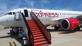 REVIEWING IBERIAS LOW COST AIRLINE  Iberia Express Airbus A320 PMISTR Inflight Experience [upl. by Horlacher]