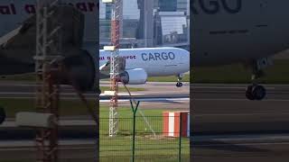 Insane Boeing 767 Landing NO FLARE at all Shorts [upl. by Edecrem]