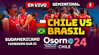 🔴CHILE VS BRASIL EN VIVO  SEMIFINAL SUDAMERICANO DE VOLEY FEMENINO SUB 21  28 SEPTIEMBRE [upl. by Nordgren616]