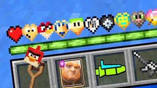 Paso MINECRAFT pero hay CORAZONES de VIDEOJUEGOS de CELULAR 🎮📱 INVICTOR 1 [upl. by Geminius]