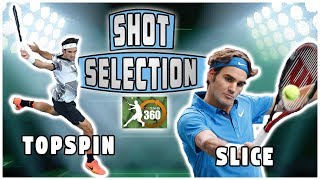 Tennis Backhand Lesson  When to Use Topspin Vs Slice [upl. by Notsirb]