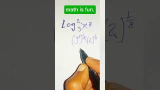 Basic Logarithm Question Solved in 18 Seconds Shorts math mathshorts youtubeshorts maths [upl. by Draner]